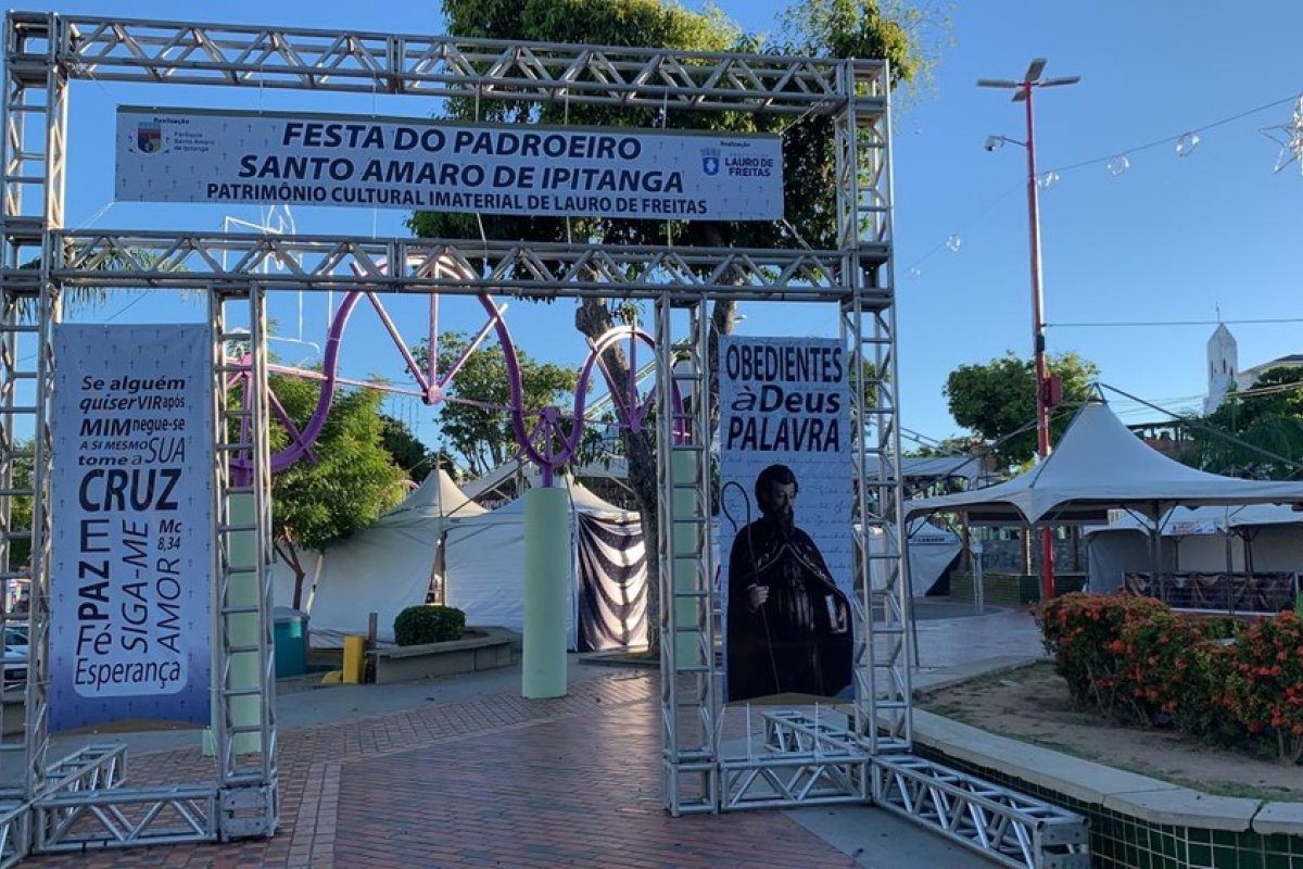 Fiéis e devotos de Lauro de Freitas celebram o Dia de Santo Amaro de Ipitanga