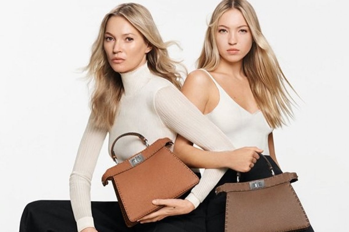 Mãe e filha: Kate e Lila Moss estrelam campanha da Fendi!