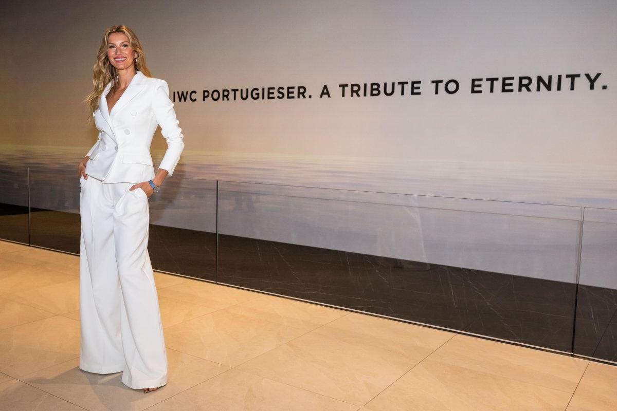 Gisele Bündchen brilha no tapete vermelho da IWC Schaffhausen no primeiro dia da Watches & Wonders 2024