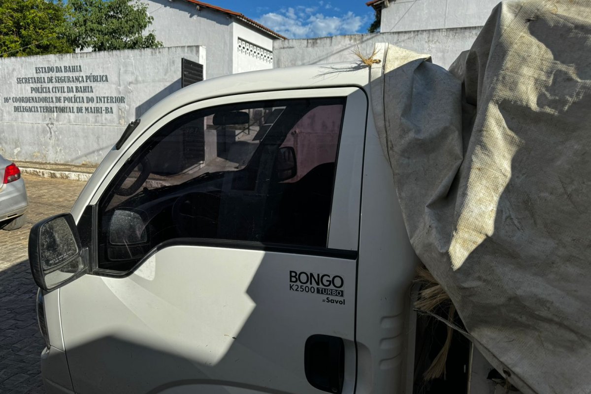 Homem é preso em Mairi com caminhão roubado e carregado com uma tonelada de sisal