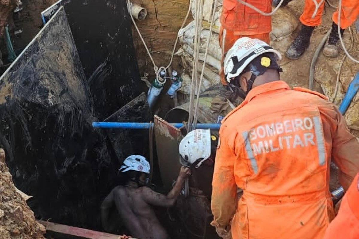 Após nove horas, homem é resgatado de tubulação em Pernambués