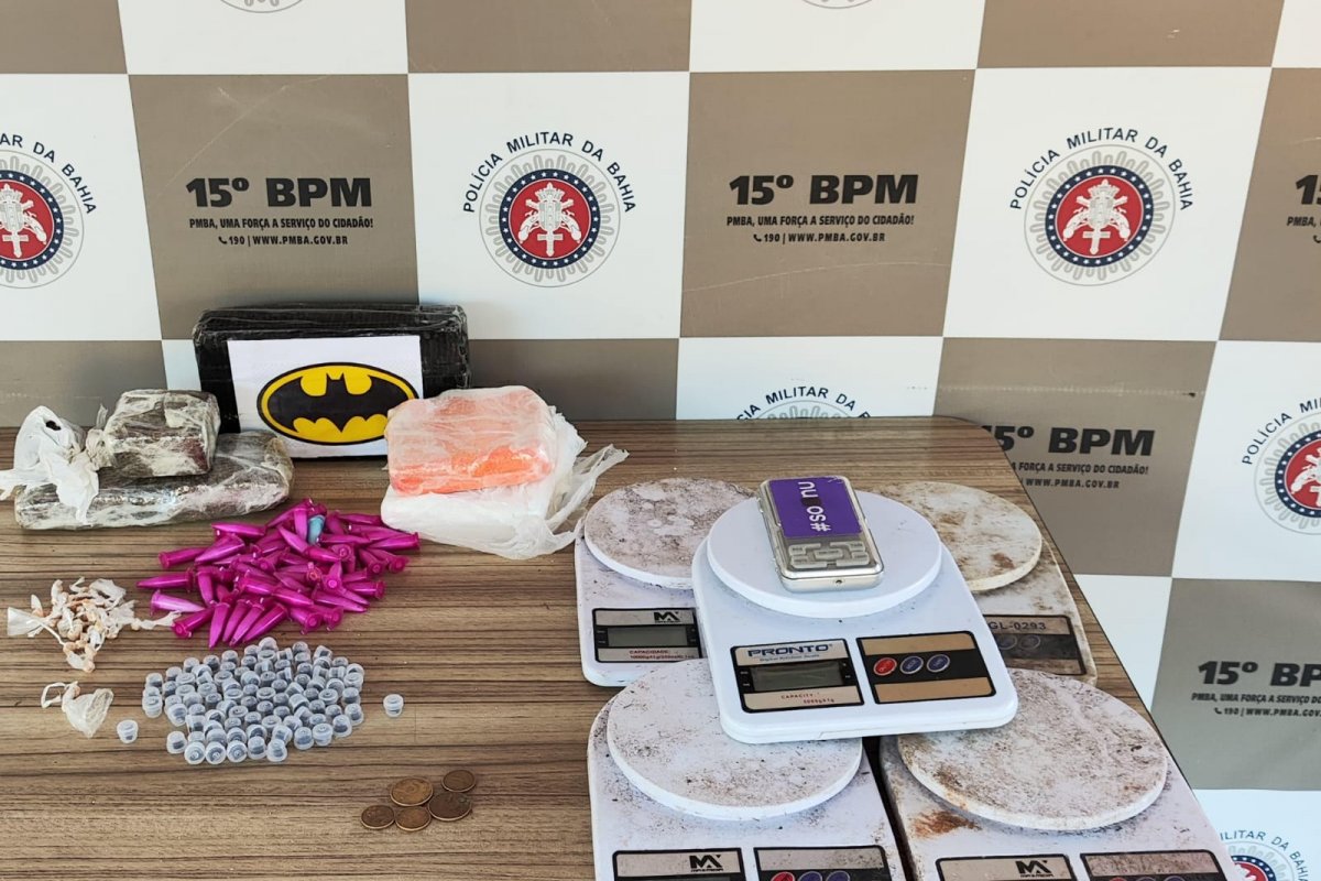 PM apreende mais de 2 kg de drogas em Itabuna