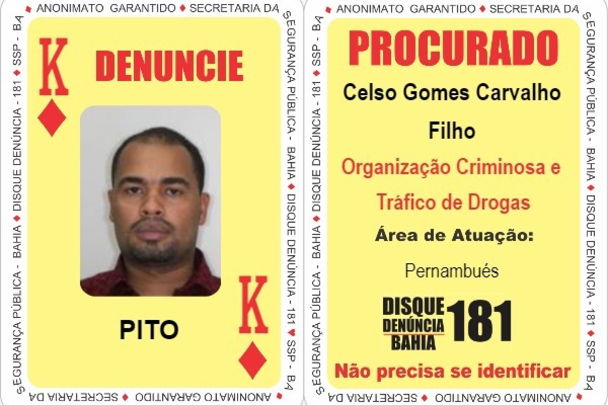 Rei de Ouros do Baralho do Crime da SSP é preso em Itapuã