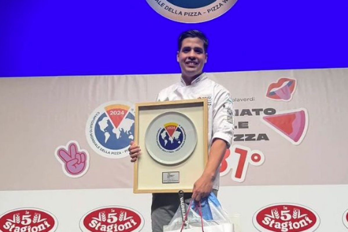 Pizzaiolo brasileiro conquista 16º lugar em competição internacional