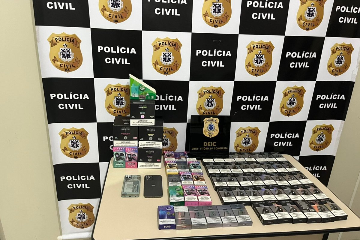 Em Vitória da Conquista, cigarros eletrônicos são apreendidos