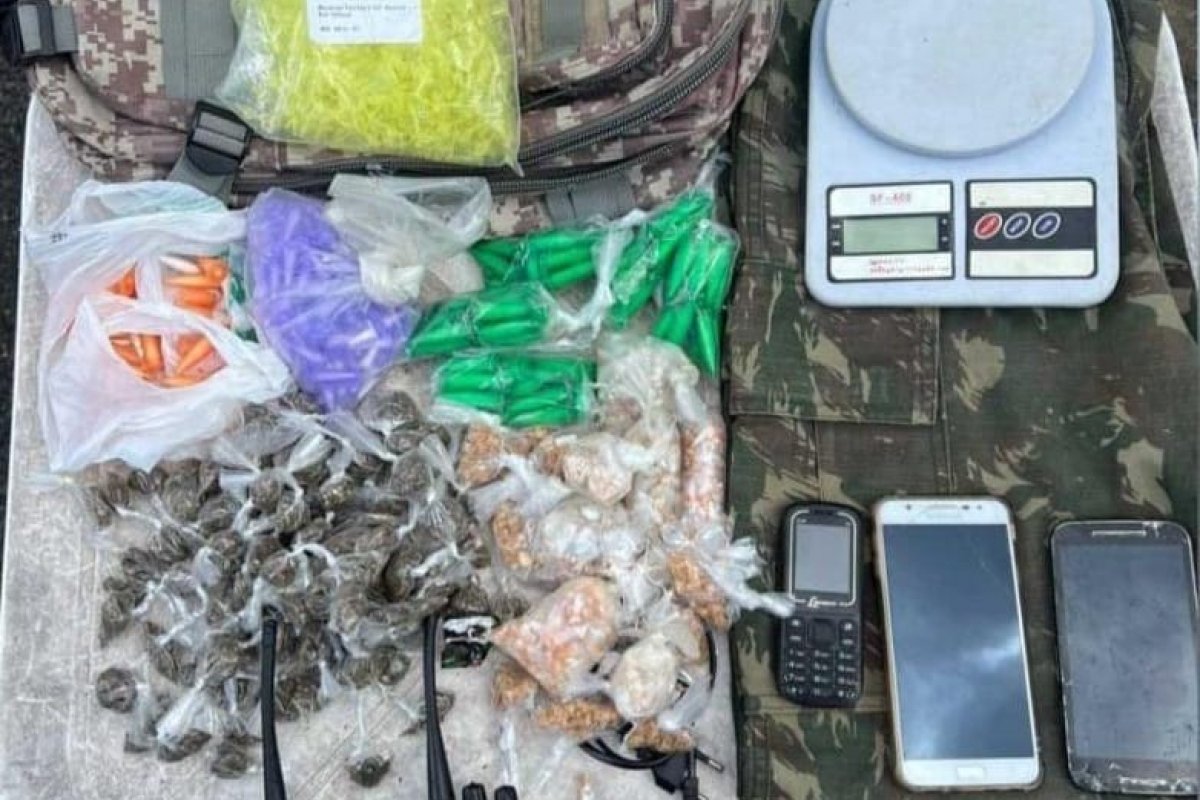 PM apreende drogas em Fazenda Coutos III