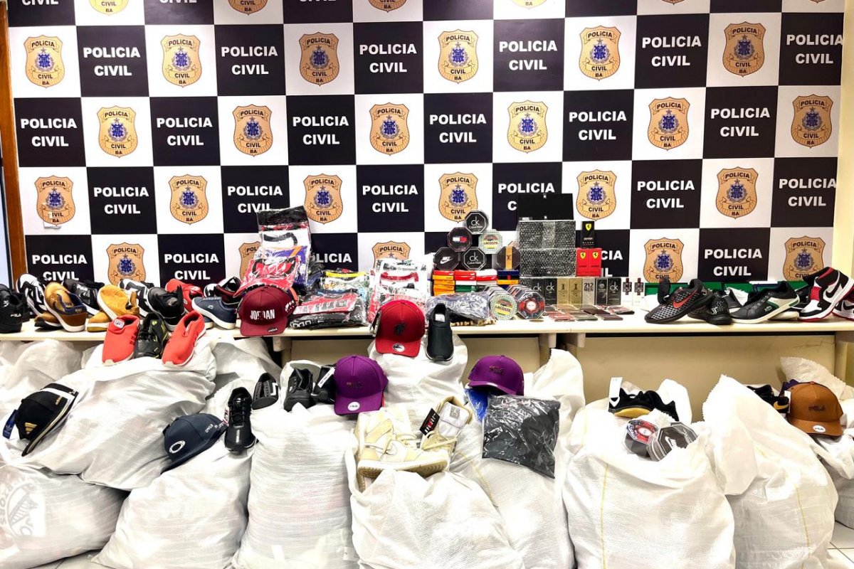 Operação Simulatum apreende mais de R$ 7 mil em materiais falsificados em Feira de Santana