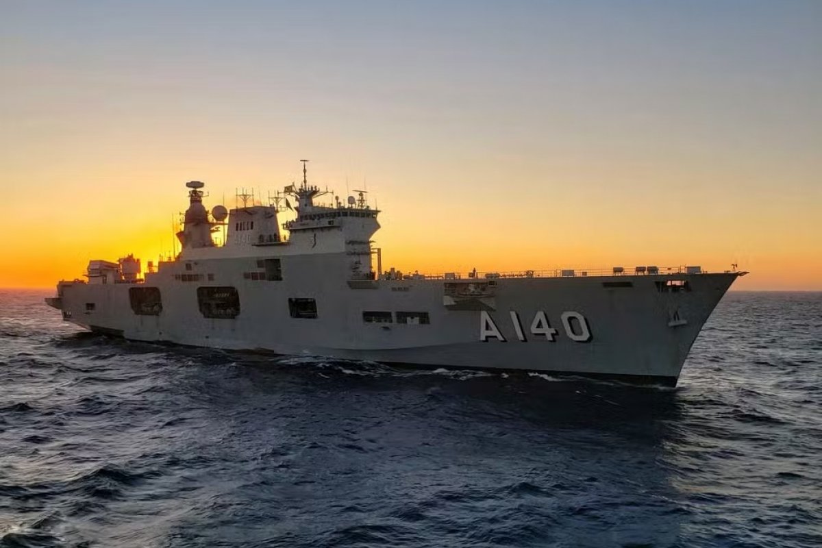 Rio Grande do Sul: navio da marinha que foi enviado para auxiliar estado posui UTI e vai produzir água potável
