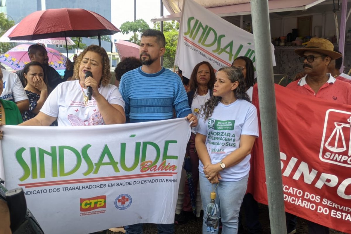 Servidores em Saúde do Estado da Bahia realizam paralisação de 72 horas a partir de segunda (13)