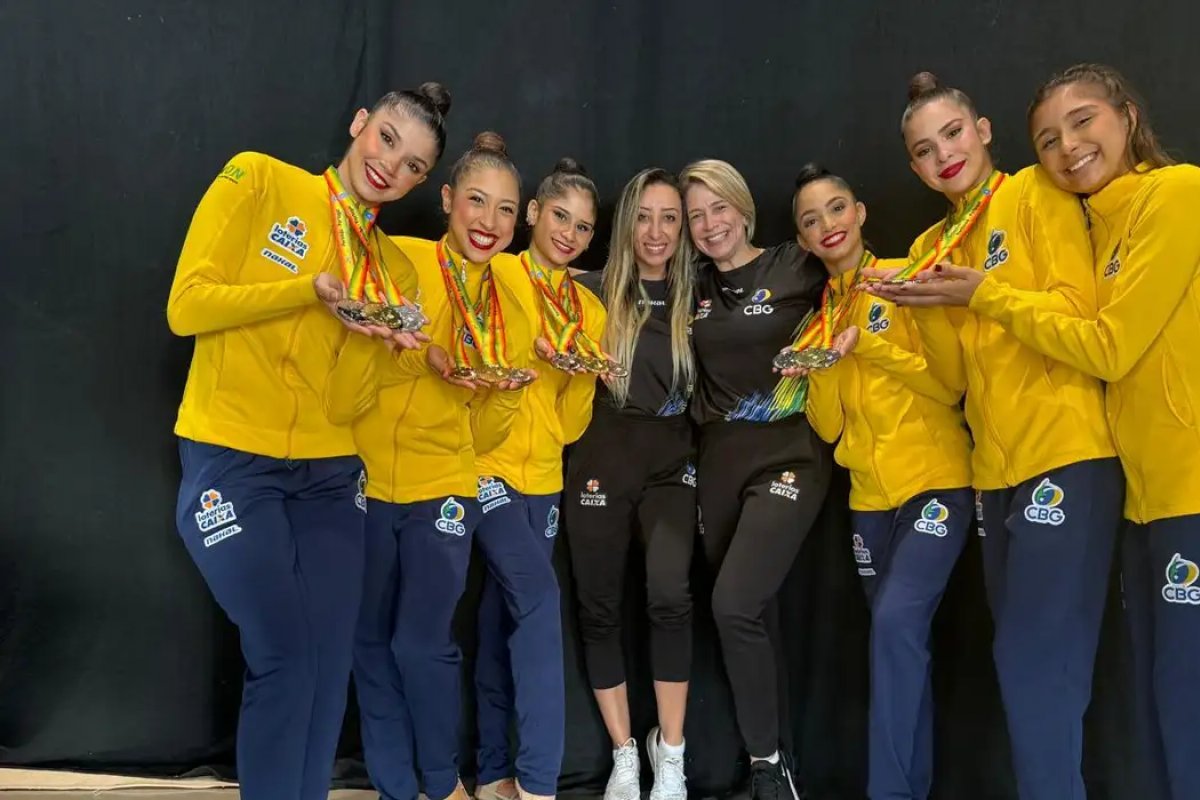 Ginástica Rítmica fatura 1º ouro de 2024 em etapa da Copa do Mundo