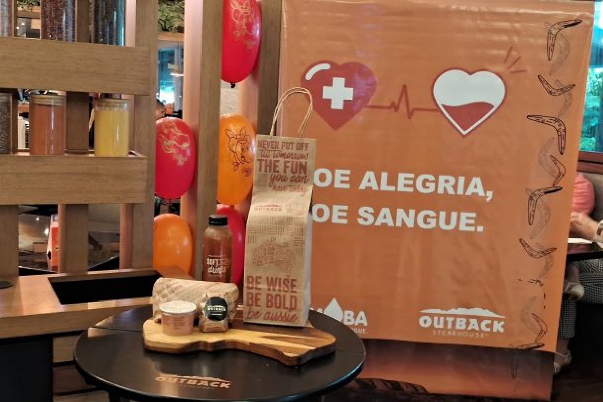 Em parceria com Outback, Hemoba lança campanha de doação de sangue