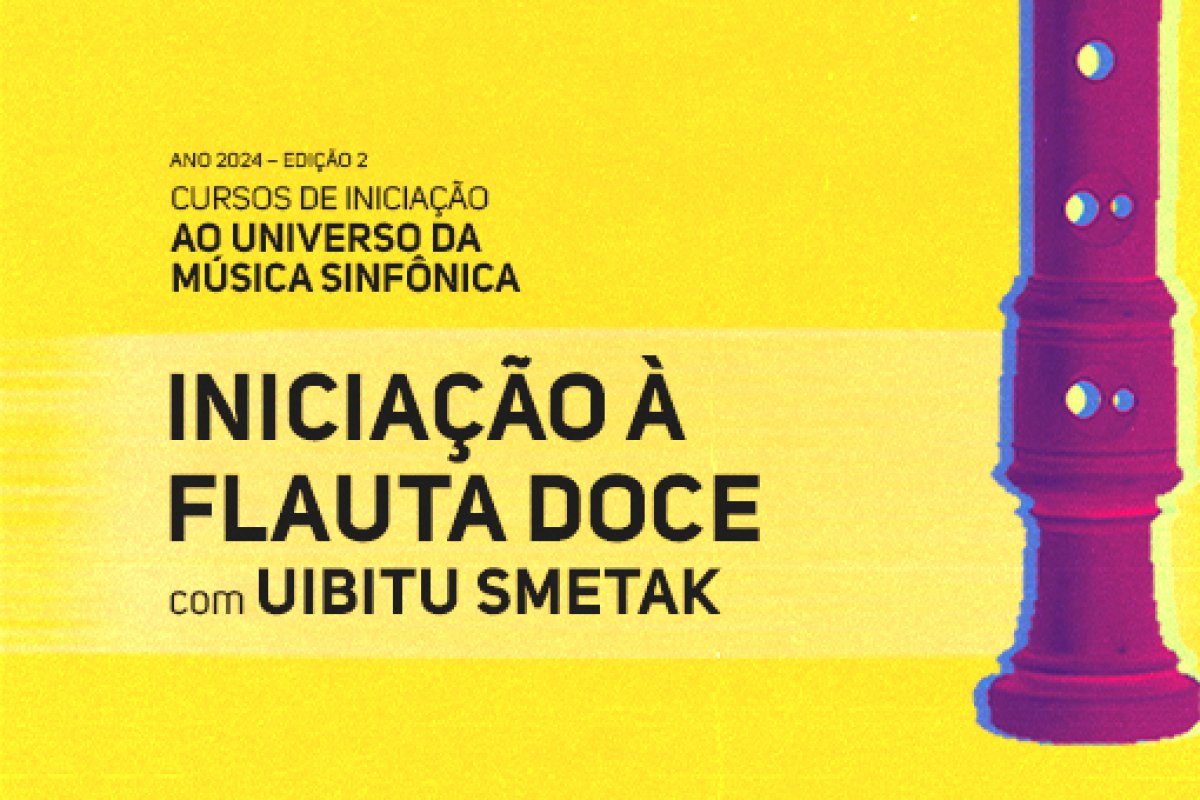 “Iniciação à Flauta Doce”, TCA abre inscrições para curso gratuito