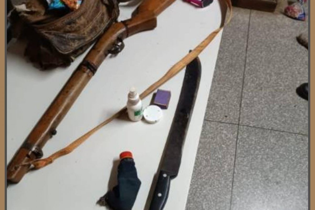 Polícia Militar apreende espingarda em Formosa do Rio Preto