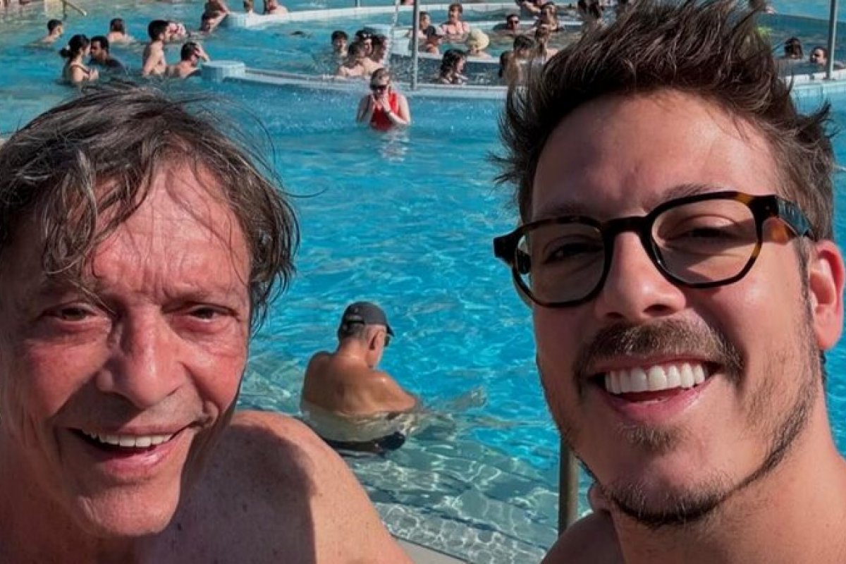 Fábio Porchat curte Budapeste ao lado do pai!