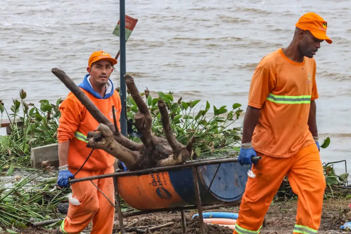 Nível do Guaíba fica abaixo da cota de inundação pela 1ª vez em um mês