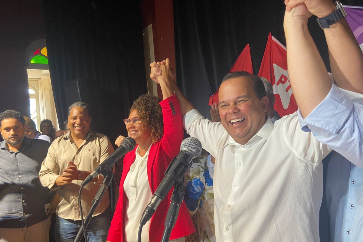 Vídeo: na véspera de oficializar pré-candidatura, Geraldo Jr. confirma Fabya Reis para vice