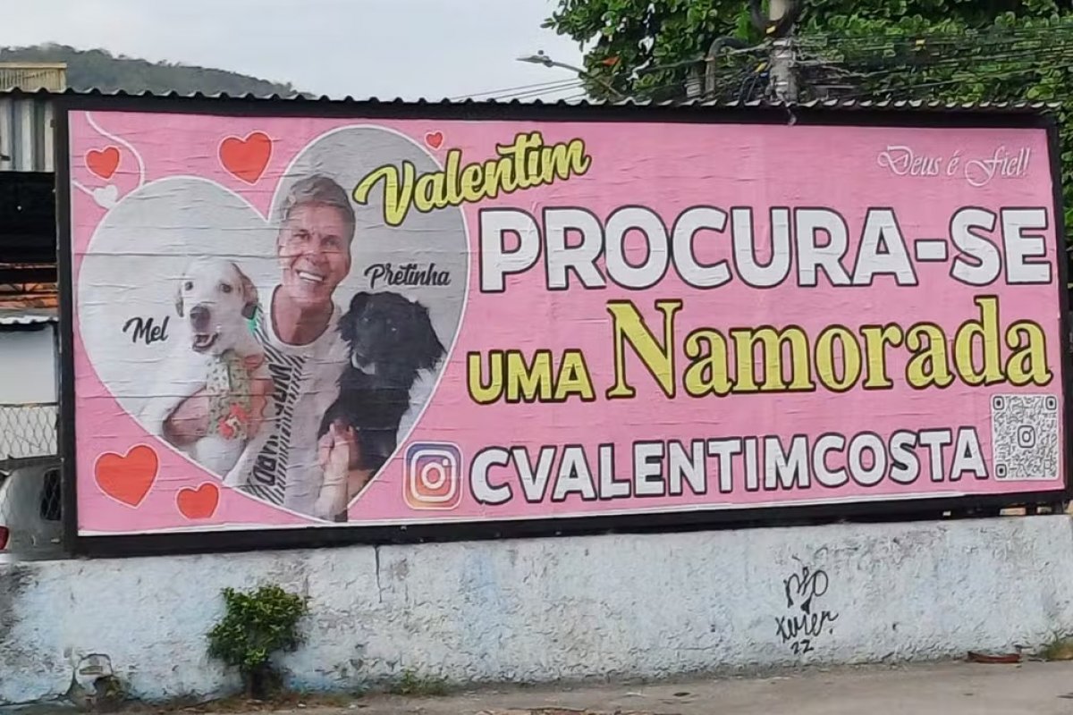 Dia dos Namorados: em busca de um novo amor, viúvo espalha 50 outdoors pelo Rio