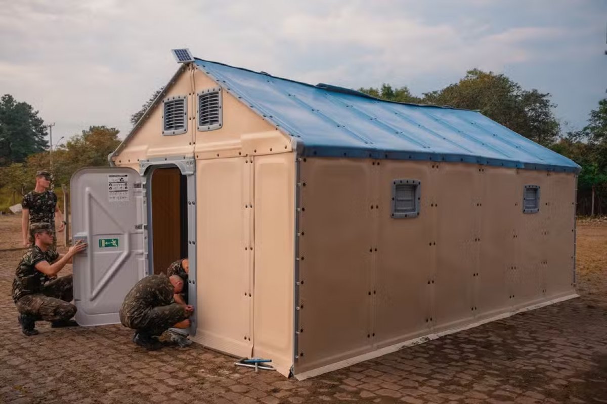 Governo do RS inicia montagem de estruturas de 'cidades provisórias'