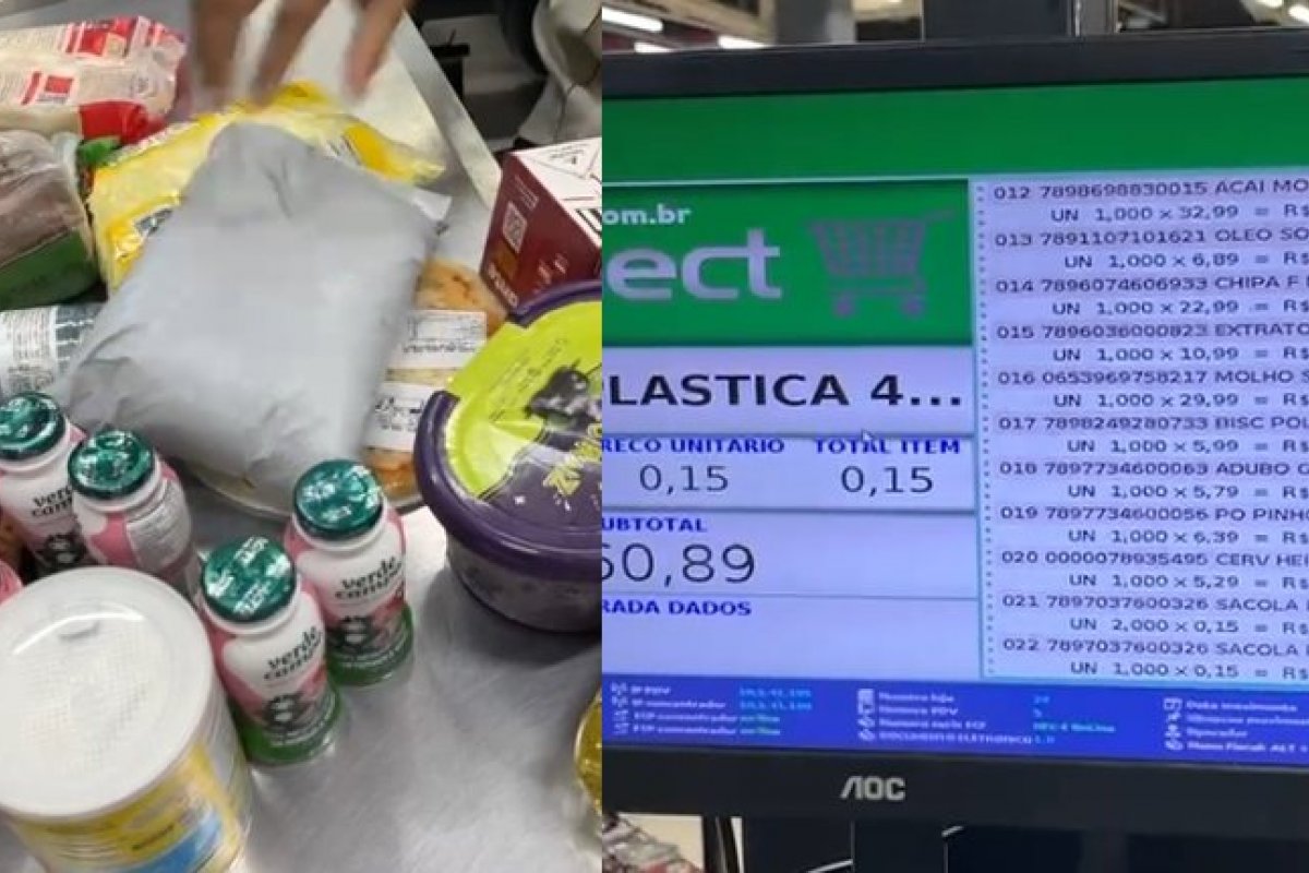 Após pagar por sacola plástica no Hiper Ideal, cliente se revolta