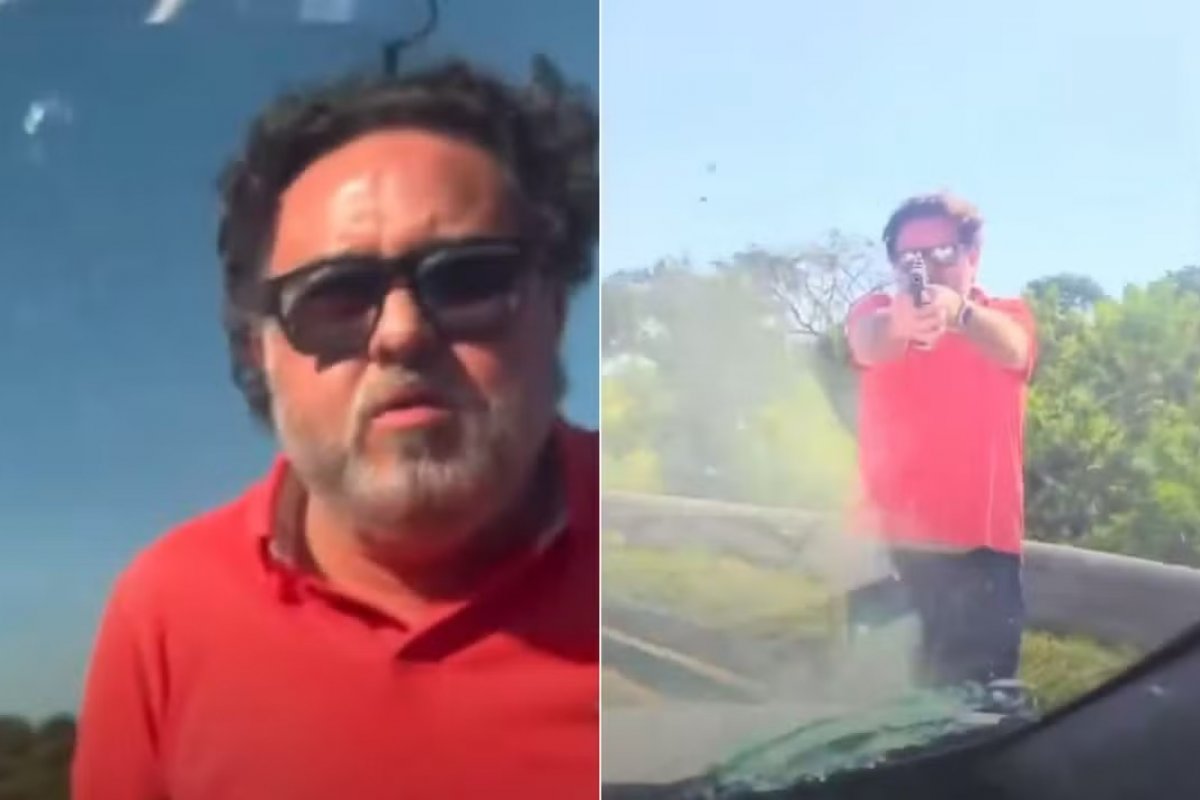 Advogado de homem que atirou contra carro de casal refuta tentativa de homicídio: 'vidro era blindado'