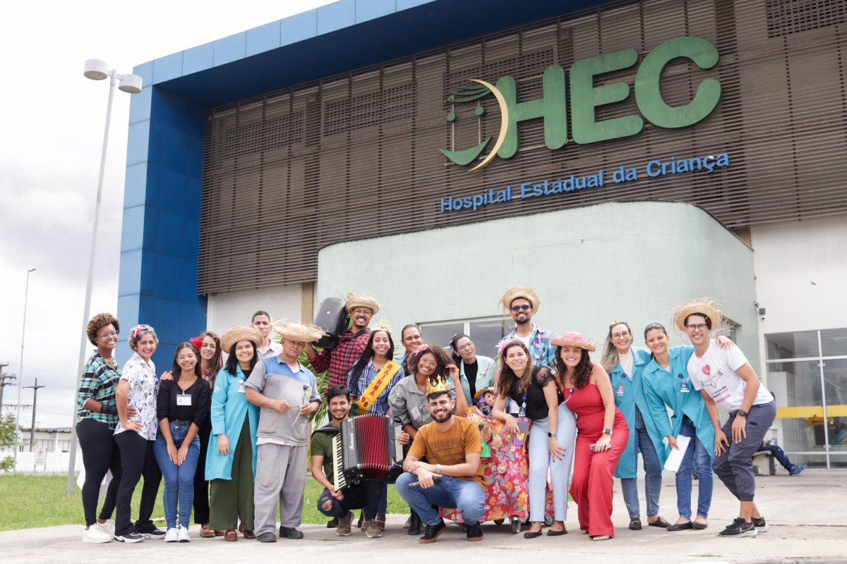Hospital Estadual da Criança realiza festa junina para pacientes internados