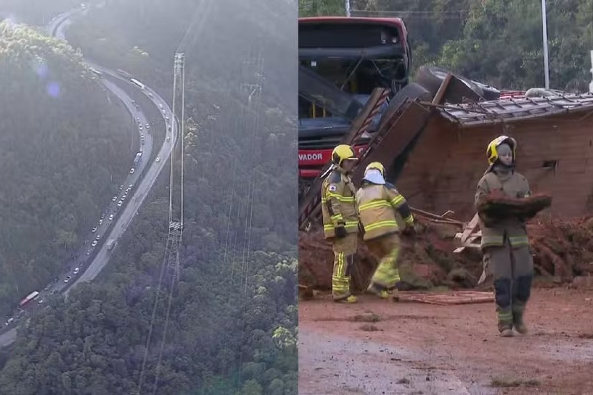 Acidente entre ônibus e carreta deixa feridos na MG-030, em Nova Lima
