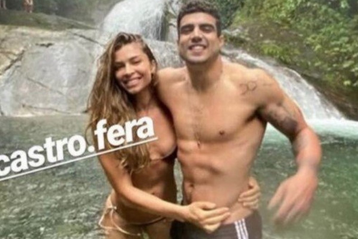 Grazi se declara em aniversário de Caio Castro