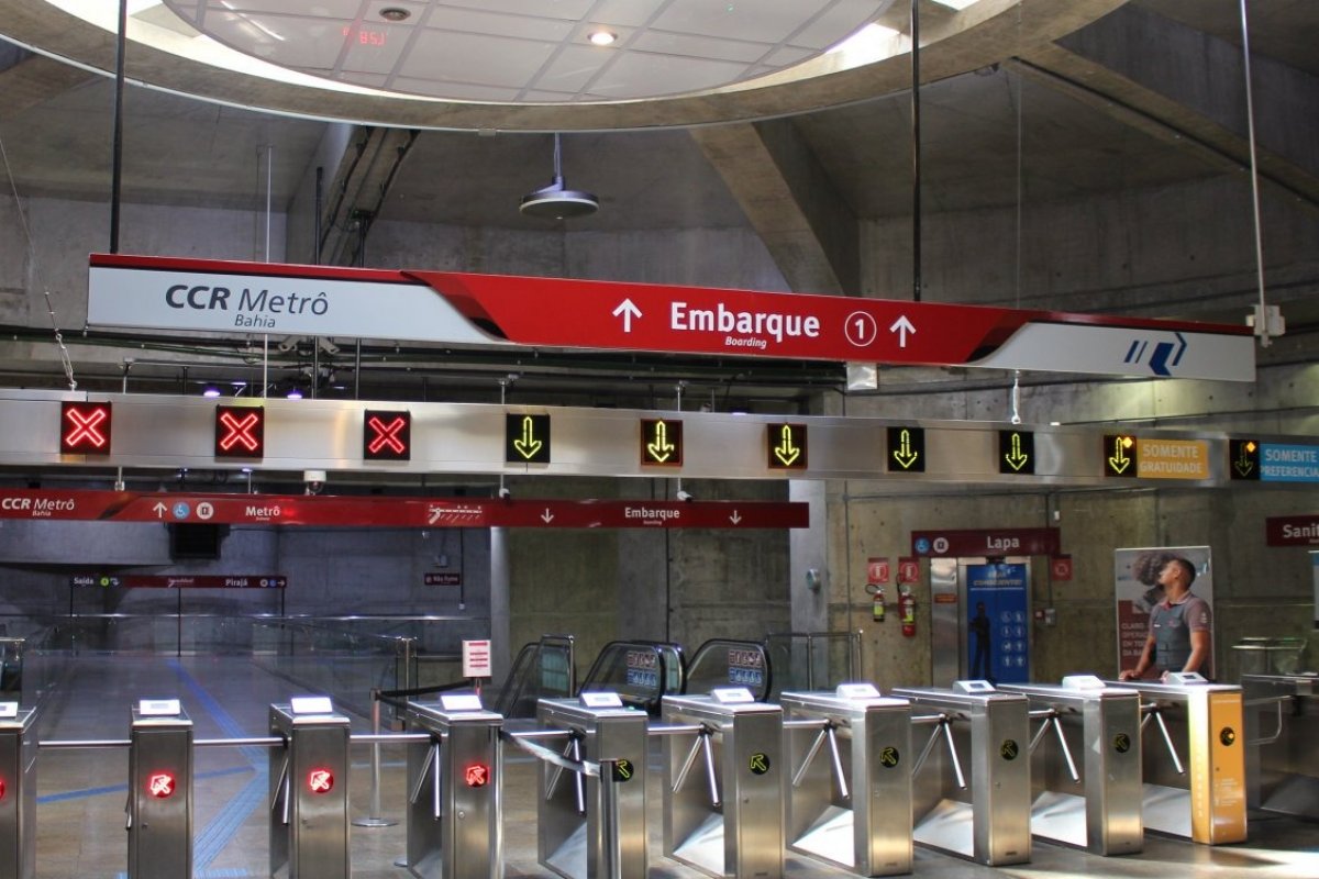 Metrô amplia horário de funcionamento para jogo do Bahia e Vasco