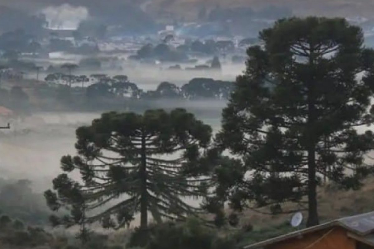 Santa Catarina registra temperaturas negativas pelo 4º dia seguido