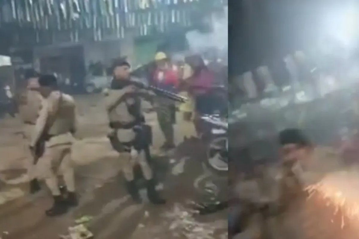 Vídeo: PMs atiram em moradores do subúrbio de Salvador enquanto tentam encerrar festa 'paredão'