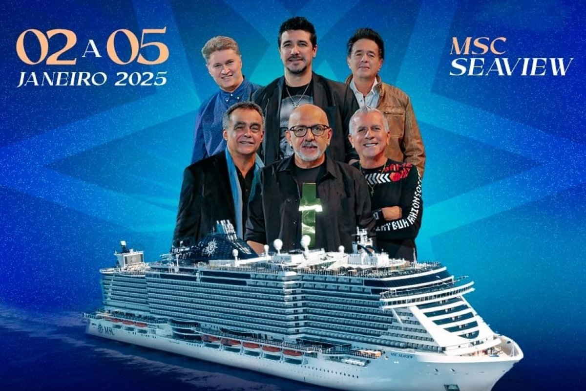 "Navio Roupa Nova 2025" terá Jota Quest, Claudia Leitte, Guilherme Arantes, Paula Toller e Fábio Jr.!