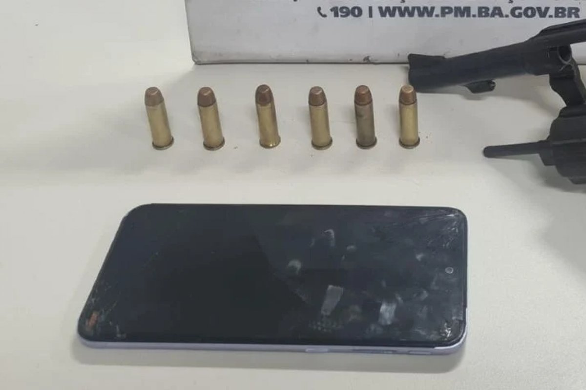 Homem é preso em Dias d'Ávila com revólver calibre 38
