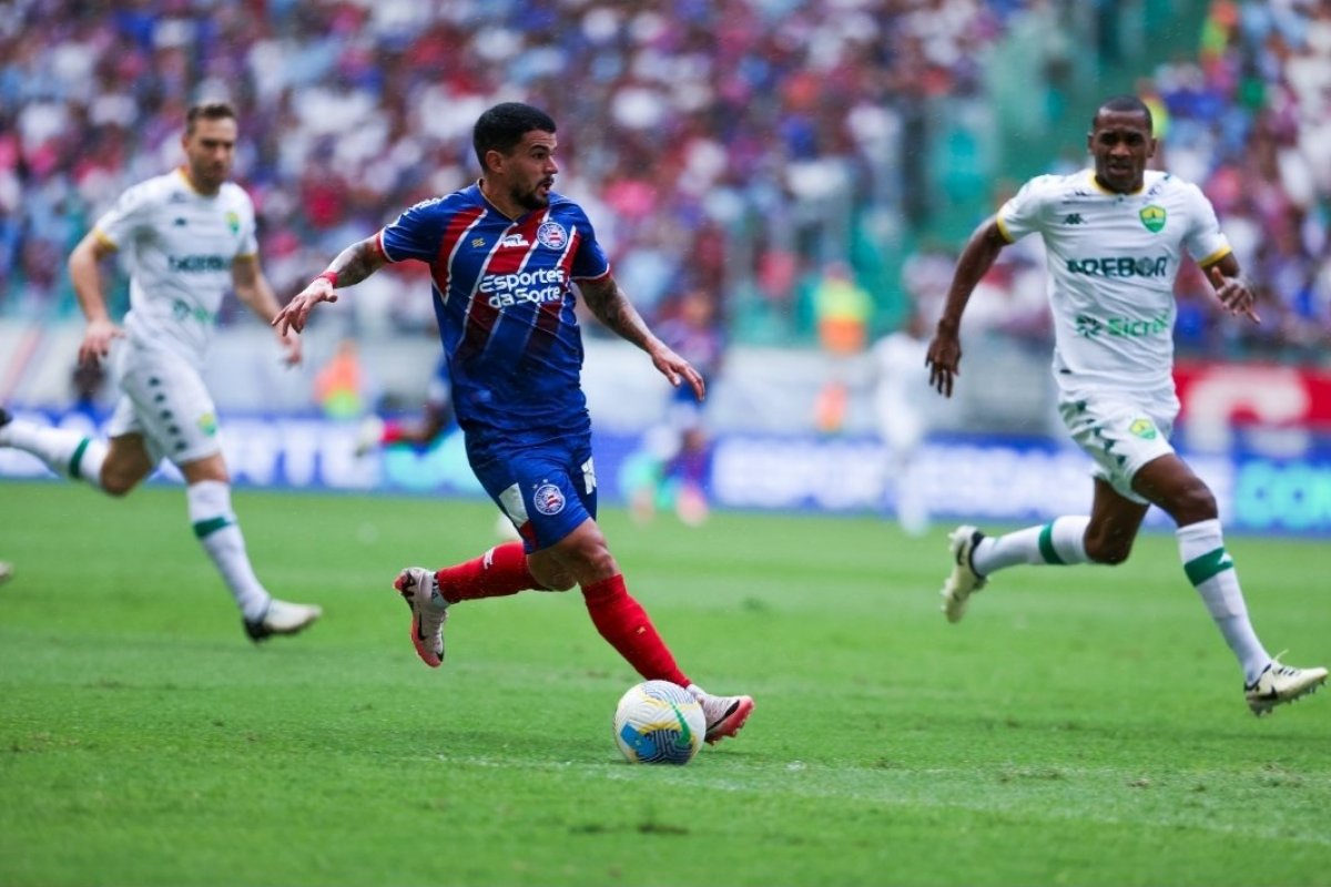 Bahia joga mal, é derrotado pelo Cuiabá e perde invencibilidade na Fonte Nova