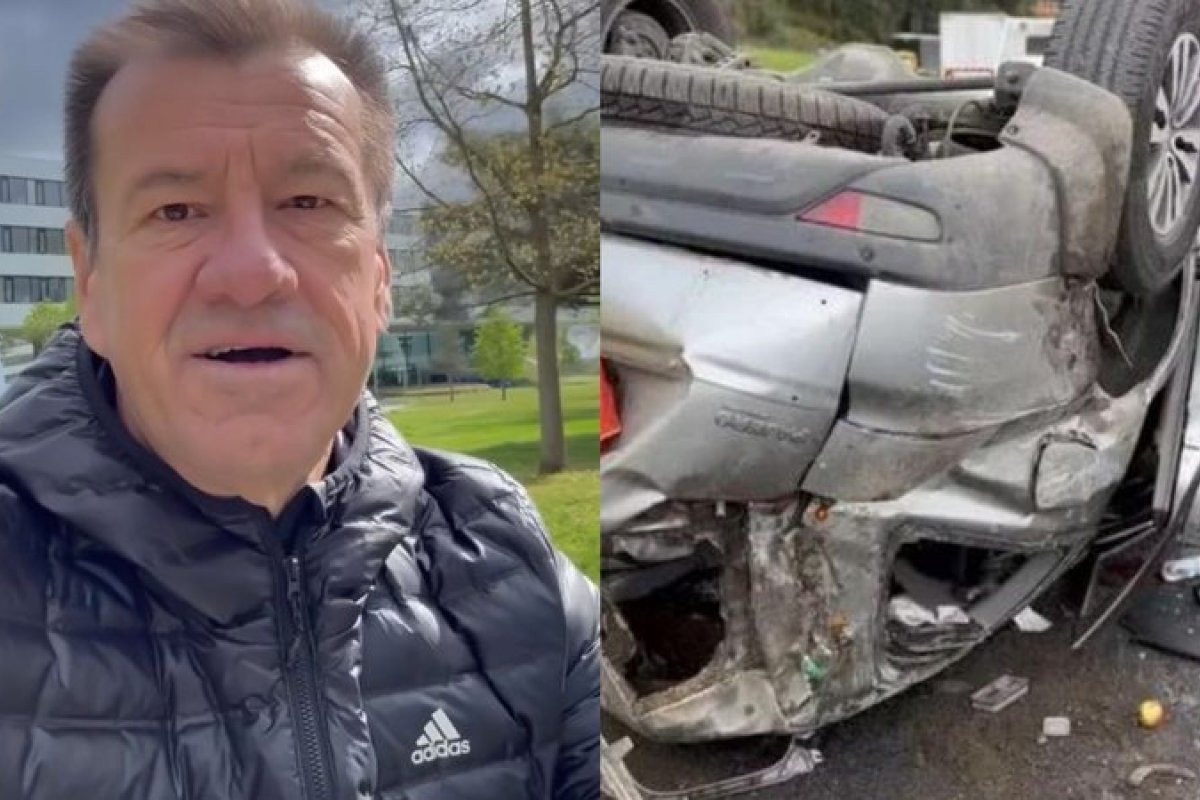 Ex-técnico da Seleção Brasileira, Dunga e esposa sofrem grave acidente de carro!