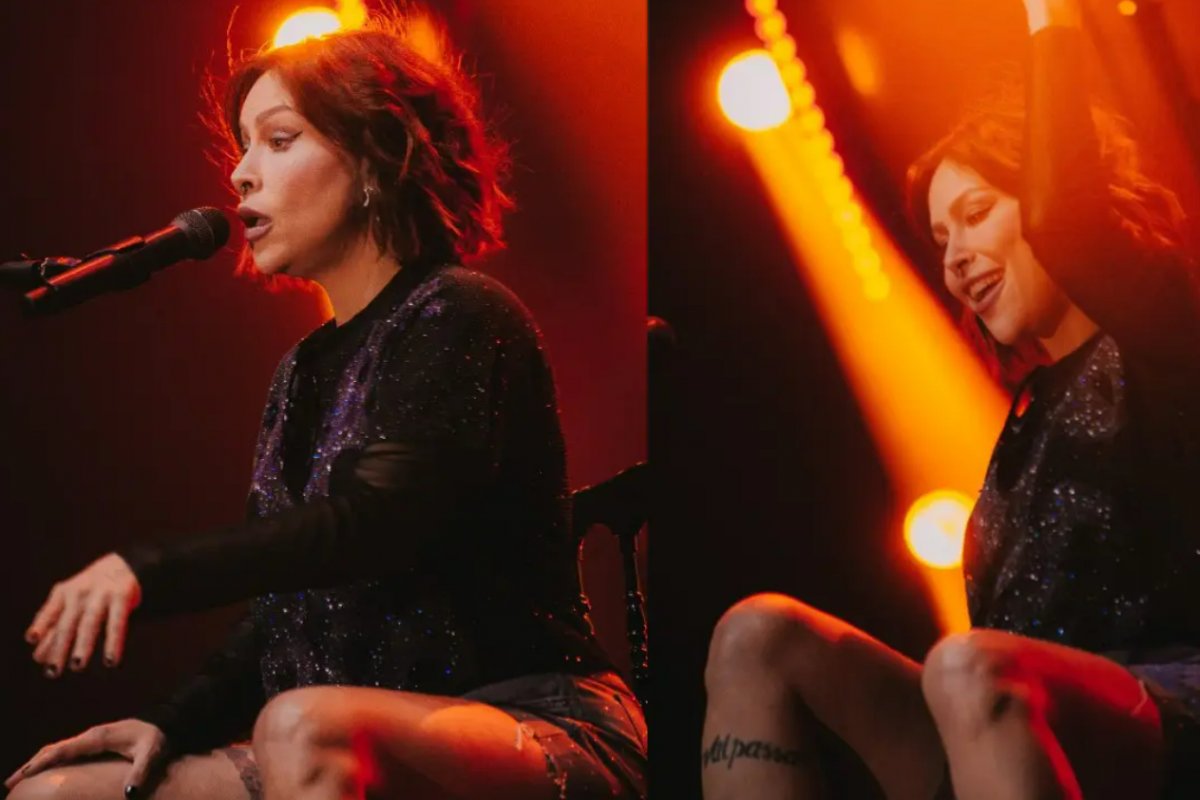 Após cirurgia de emergência, Pitty volta a fazer show, mas sentada