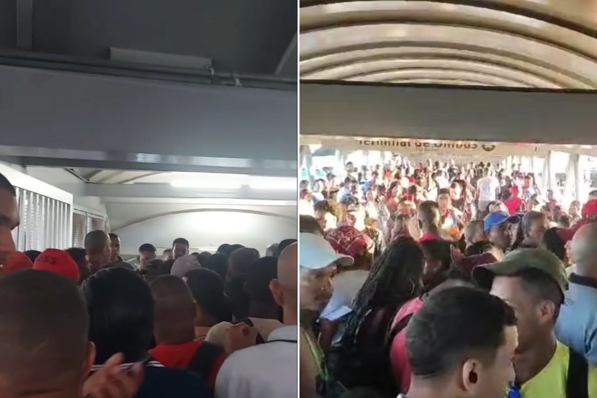 Cabo rompe e linha 2 do metrô tem lentidão estações lotadas em Salvador