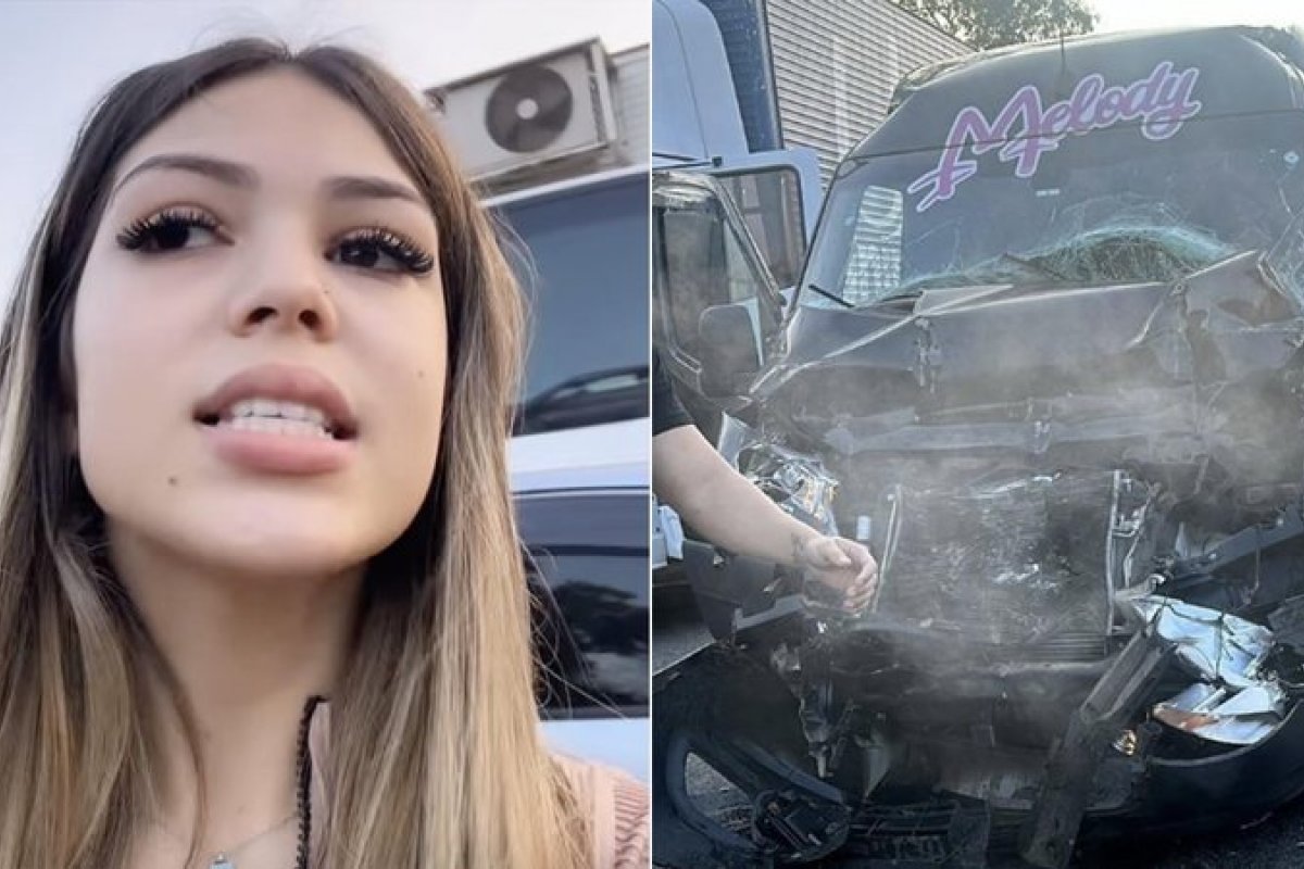 Tragédia: MC Melody sofre acidente em rodovia e van fica destruída!