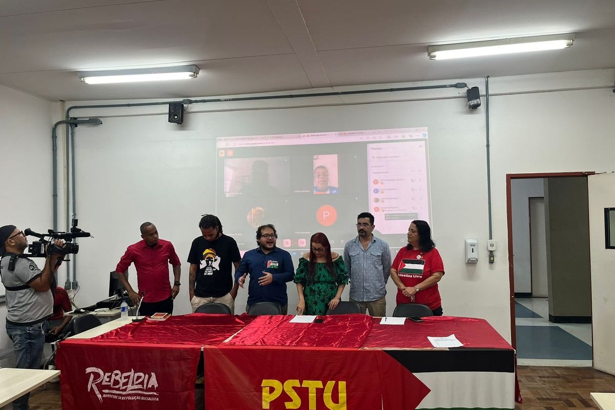 PSTU oficializa Victor Marinho e Edson Santana como candidatos a prefeito e vice de Salvador