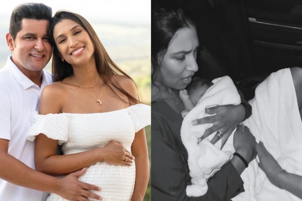 Filho do cantor Léo Magalhães nasce em carro a caminho da maternidade!