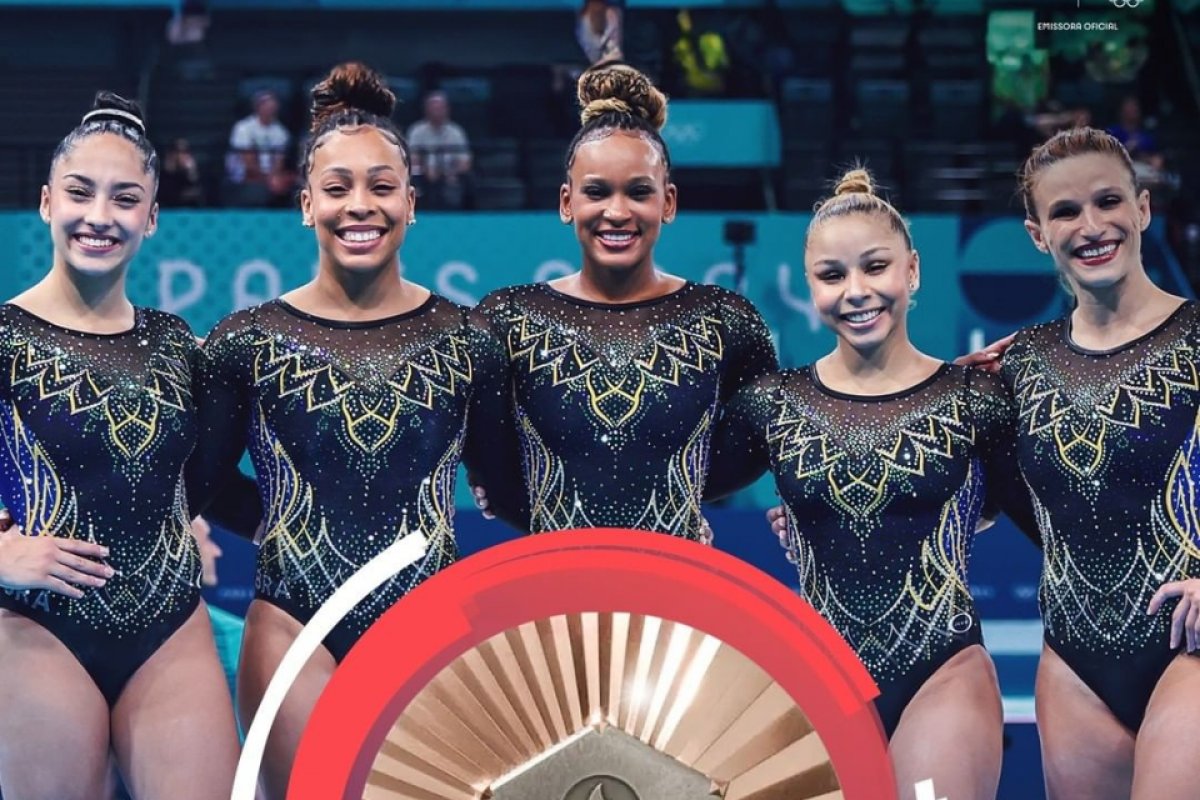 Brasil conquista bronze inédito por equipes na ginástica artística nas Olimpíadas