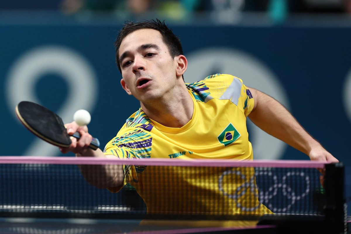 Calderano é derrotado por sueco e vai disputar medalha de bronze no tênis de mesa