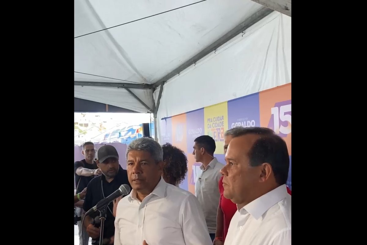 Vídeo: Jerônimo diz ter 'segurança' que Geraldo Jr. vai ganhar as eleições no 1º turno