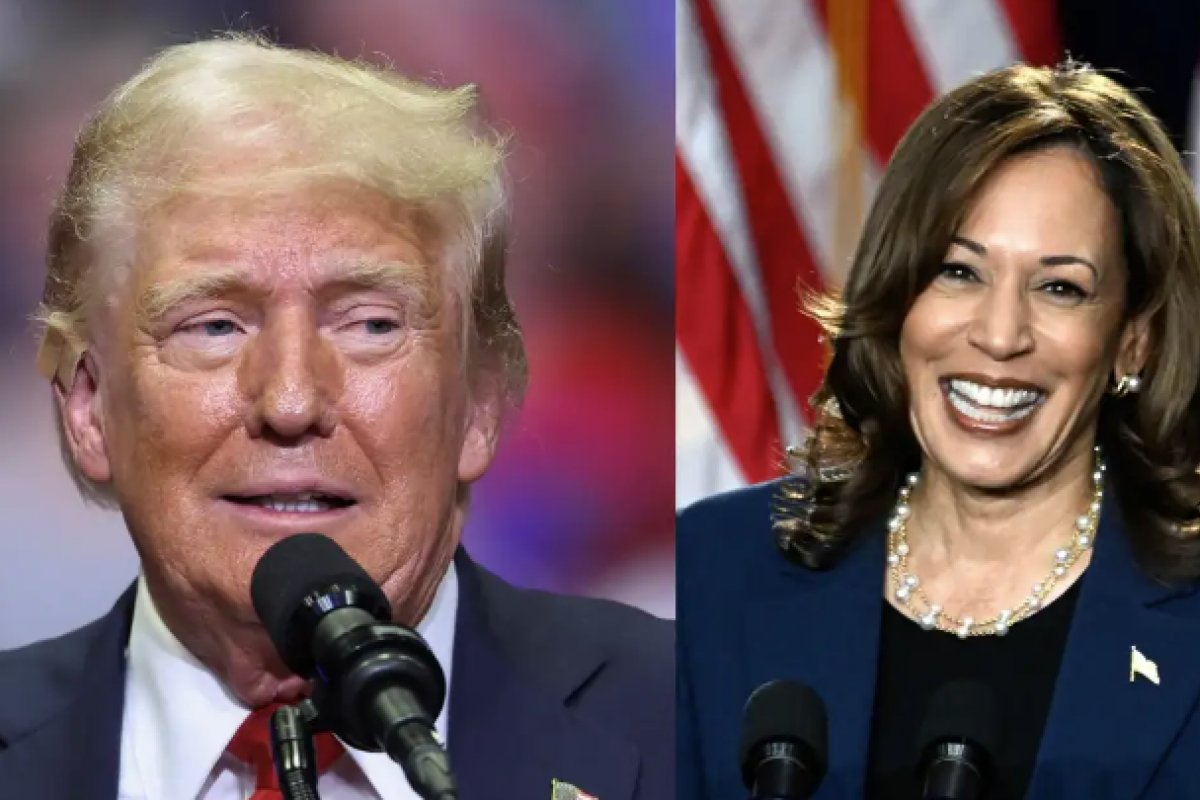 Kamala tem 42% das intenções de voto; Trump, 37%, revela pesquisa