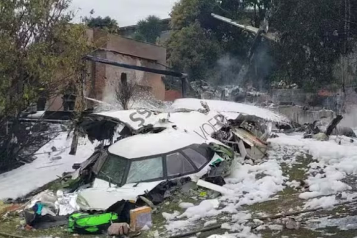 Destroços de avião da Voepass que caiu em Vinhedo são totalmente retirados