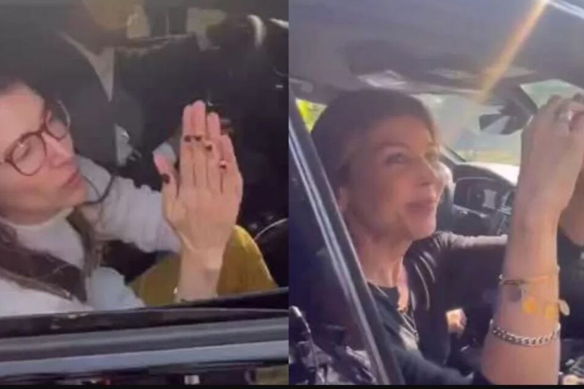 Filhas de Silvio Santos agradecem carinho dos fãs na saída de cemitério em SP