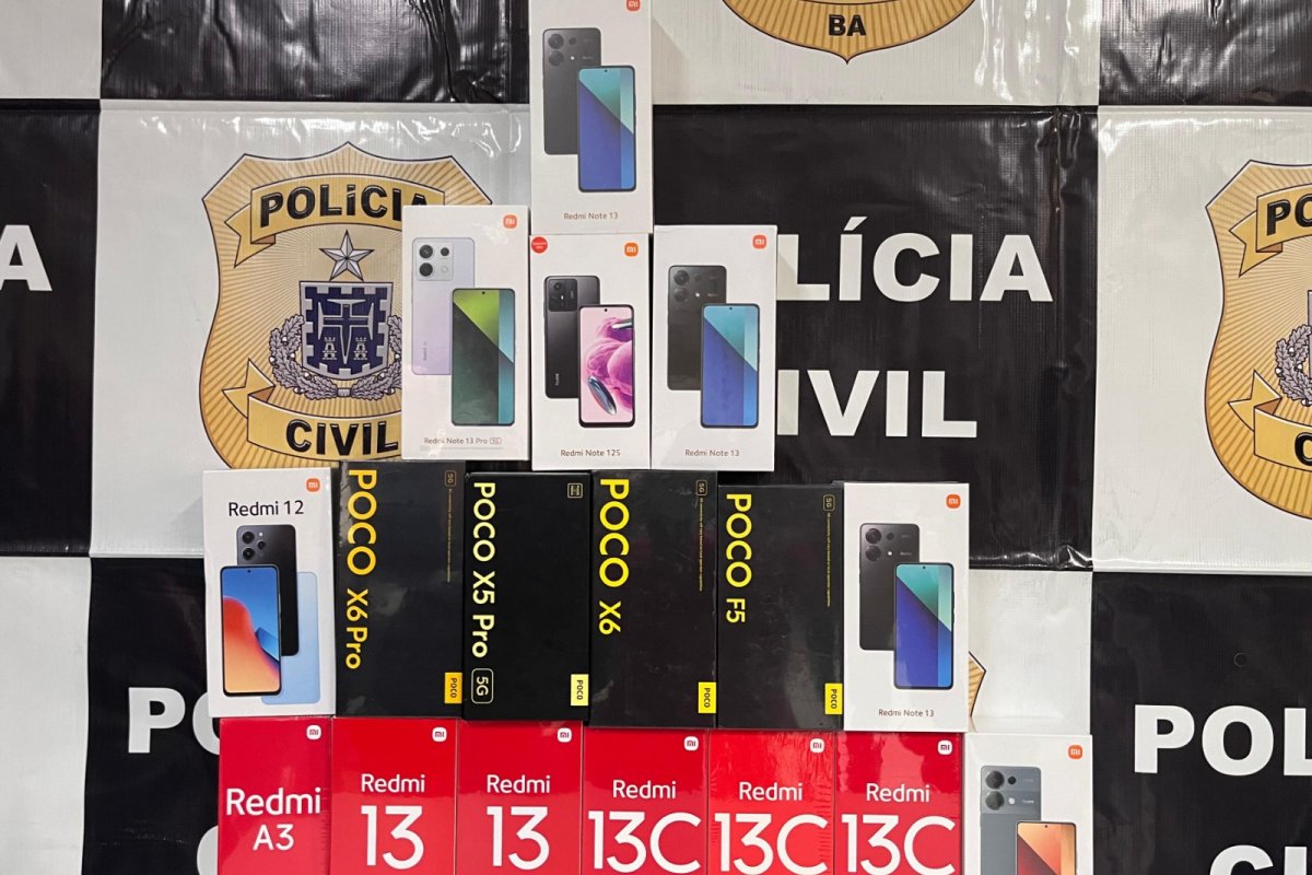 Bahia: 17 celulares falsificados são apreendidos em Feira de Santana