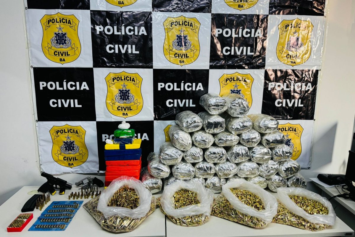 Drogas, armas e munições são apreendidas em Irecê