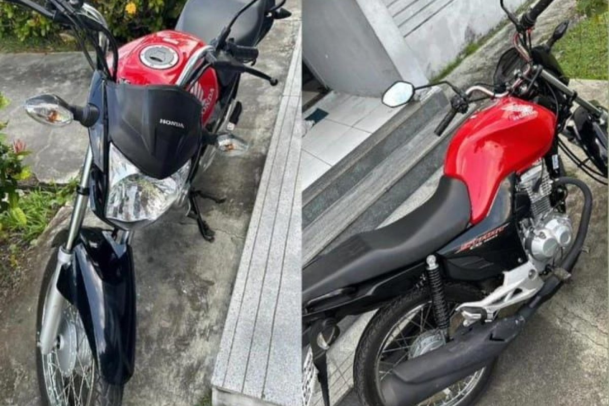 Moto é recuperada pela PM após roubo em Madre de Deus