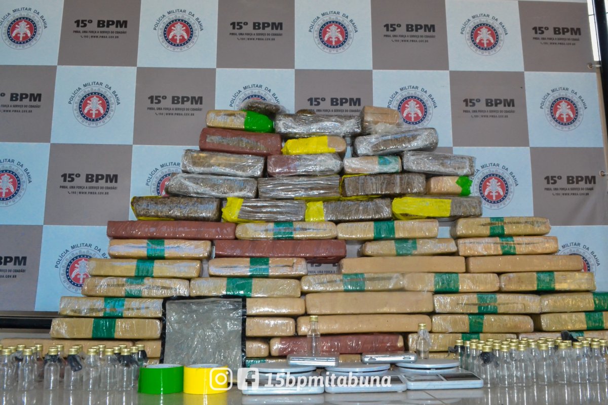 Mais de 4 toneladas de drogas foram retiradas das ruas em toda a Bahia em 2024