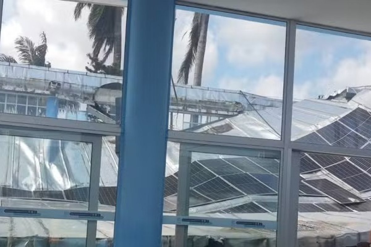 Vídeo: Teto do Santuário Morro da Conceição desaba durante distribuição de cestas básicas no Recife